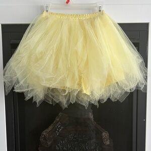 Yellow Tulle Skirt
